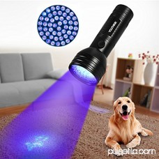 Pet Urine Detector Light Handheld UV Black Light Flashlight Portable Dog Cat Urine Carpet Detector Super Bright 51 LED UV Light for Pet Stain / Minerals / Automotive Leak Detection